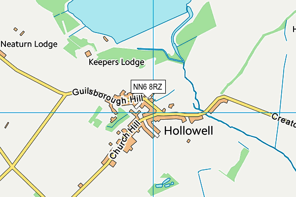 NN6 8RZ map - OS VectorMap District (Ordnance Survey)