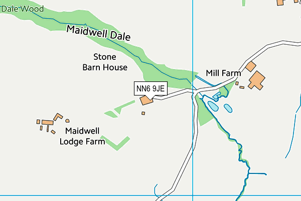 NN6 9JE map - OS VectorMap District (Ordnance Survey) NN6 9JE map - OS VectorMap District (Ordnance Survey)