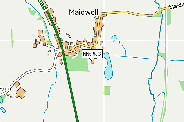 NN6 9JG map - OS VectorMap District (Ordnance Survey) NN6 9JG map - OS VectorMap District (Ordnance Survey)