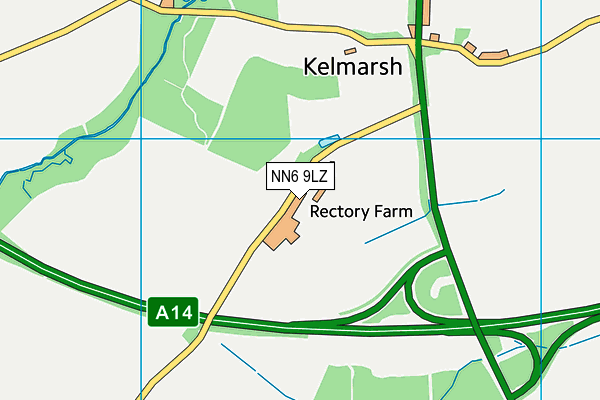 NN6 9LZ map - OS VectorMap District (Ordnance Survey) NN6 9LZ map - OS VectorMap District (Ordnance Survey)