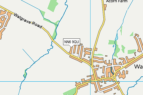 NN6 9QU map - OS VectorMap District (Ordnance Survey) NN6 9QU map - OS VectorMap District (Ordnance Survey)