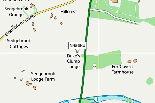 NN6 9RU map - OS VectorMap District (Ordnance Survey)
