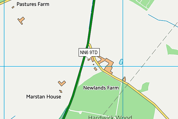 NN6 9TD map - OS VectorMap District (Ordnance Survey) NN6 9TD map - OS VectorMap District (Ordnance Survey)