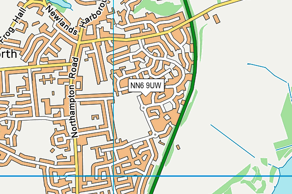 NN6 9UW map - OS VectorMap District (Ordnance Survey) NN6 9UW map - OS VectorMap District (Ordnance Survey)
