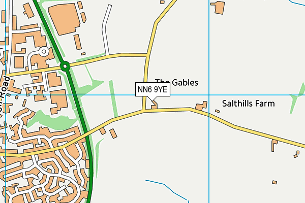 NN6 9YE map - OS VectorMap District (Ordnance Survey) NN6 9YE map - OS VectorMap District (Ordnance Survey)