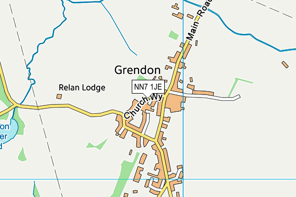 NN7 1JE map - OS VectorMap District (Ordnance Survey) NN7 1JE map - OS VectorMap District (Ordnance Survey)