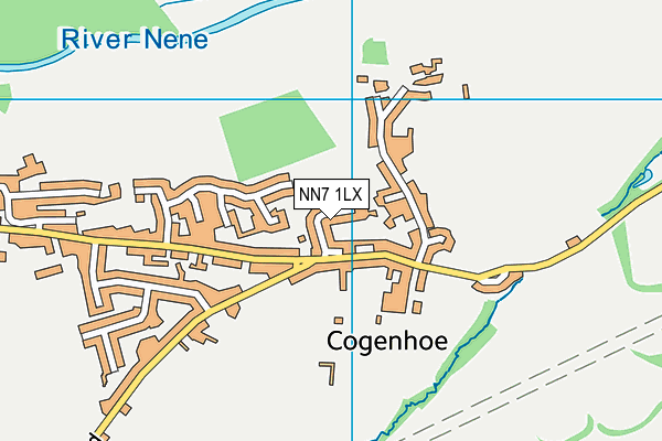 NN7 1LX map - OS VectorMap District (Ordnance Survey) NN7 1LX map - OS VectorMap District (Ordnance Survey)