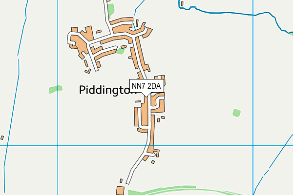 NN7 2DA map - OS VectorMap District (Ordnance Survey)