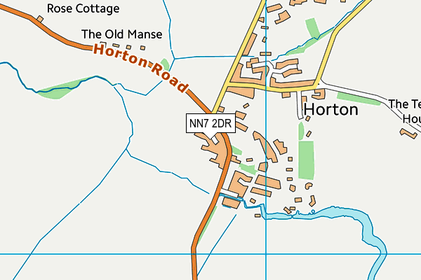 NN7 2DR map - OS VectorMap District (Ordnance Survey)