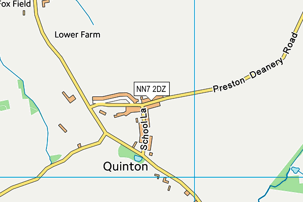 NN7 2DZ map - OS VectorMap District (Ordnance Survey) NN7 2DZ map - OS VectorMap District (Ordnance Survey)