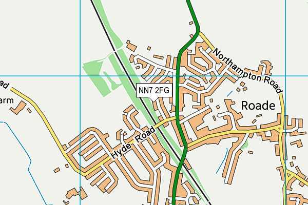 NN7 2FG map - OS VectorMap District (Ordnance Survey) NN7 2FG map - OS VectorMap District (Ordnance Survey)