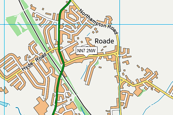 NN7 2NW map - OS VectorMap District (Ordnance Survey)