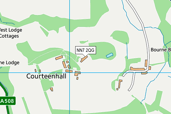 NN7 2QG map - OS VectorMap District (Ordnance Survey)