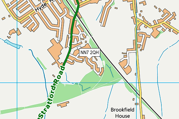 NN7 2QH map - OS VectorMap District (Ordnance Survey)