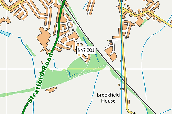 NN7 2QJ map - OS VectorMap District (Ordnance Survey) NN7 2QJ map - OS VectorMap District (Ordnance Survey)