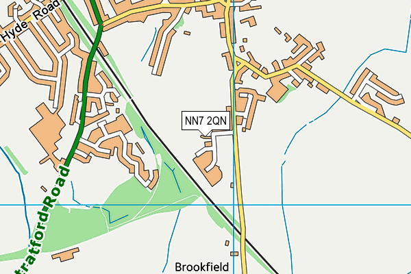 NN7 2QN map - OS VectorMap District (Ordnance Survey) NN7 2QN map - OS VectorMap District (Ordnance Survey)