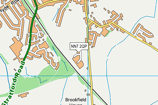 NN7 2QP map - OS VectorMap District (Ordnance Survey) NN7 2QP map - OS VectorMap District (Ordnance Survey)