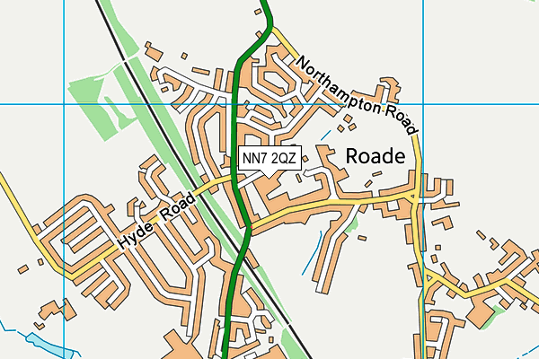 NN7 2QZ map - OS VectorMap District (Ordnance Survey)
