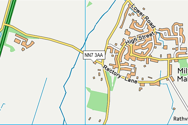 NN7 3AA map - OS VectorMap District (Ordnance Survey) NN7 3AA map - OS VectorMap District (Ordnance Survey)