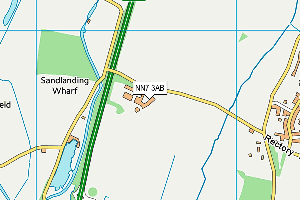 NN7 3AB map - OS VectorMap District (Ordnance Survey) NN7 3AB map - OS VectorMap District (Ordnance Survey)