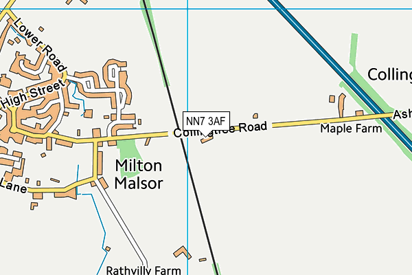 NN7 3AF map - OS VectorMap District (Ordnance Survey) NN7 3AF map - OS VectorMap District (Ordnance Survey)