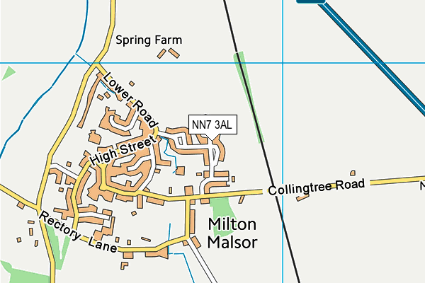 NN7 3AL map - OS VectorMap District (Ordnance Survey) NN7 3AL map - OS VectorMap District (Ordnance Survey)