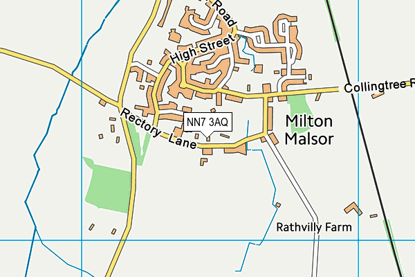 NN7 3AQ map - OS VectorMap District (Ordnance Survey) NN7 3AQ map - OS VectorMap District (Ordnance Survey)