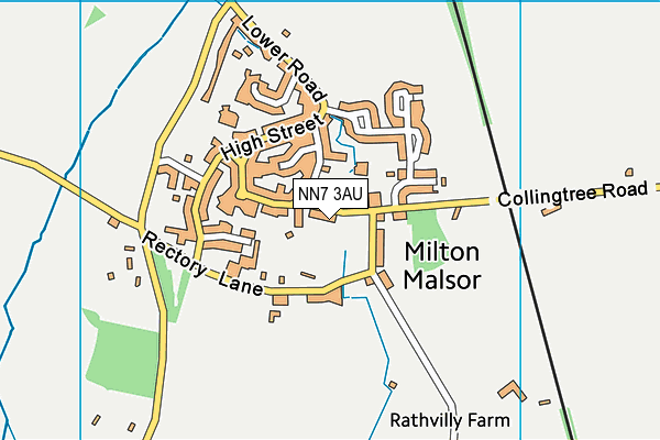 NN7 3AU map - OS VectorMap District (Ordnance Survey) NN7 3AU map - OS VectorMap District (Ordnance Survey)