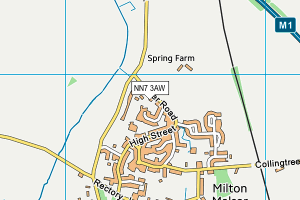 NN7 3AW map - OS VectorMap District (Ordnance Survey) NN7 3AW map - OS VectorMap District (Ordnance Survey)