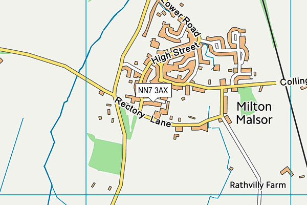 NN7 3AX map - OS VectorMap District (Ordnance Survey) NN7 3AX map - OS VectorMap District (Ordnance Survey)