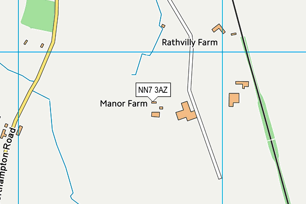 NN7 3AZ map - OS VectorMap District (Ordnance Survey) NN7 3AZ map - OS VectorMap District (Ordnance Survey)