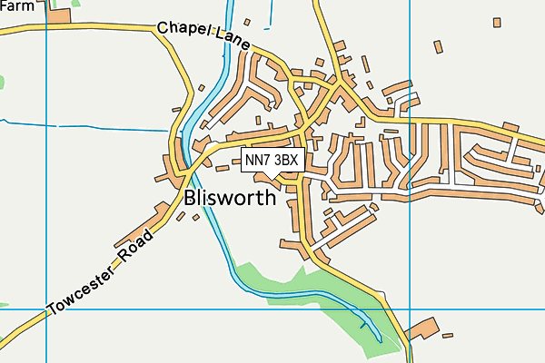NN7 3BX map - OS VectorMap District (Ordnance Survey) NN7 3BX map - OS VectorMap District (Ordnance Survey)