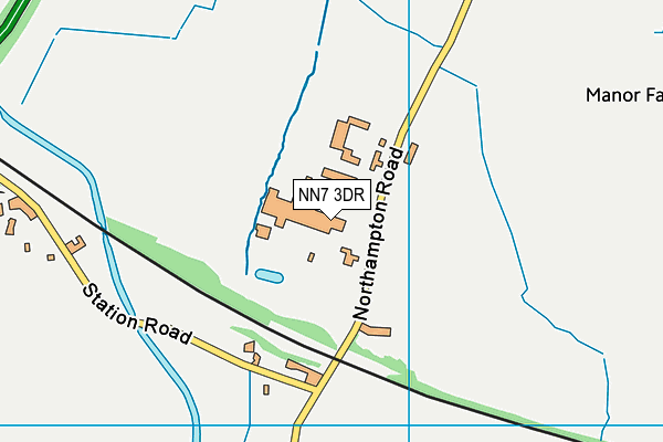 NN7 3DR map - OS VectorMap District (Ordnance Survey) NN7 3DR map - OS VectorMap District (Ordnance Survey)