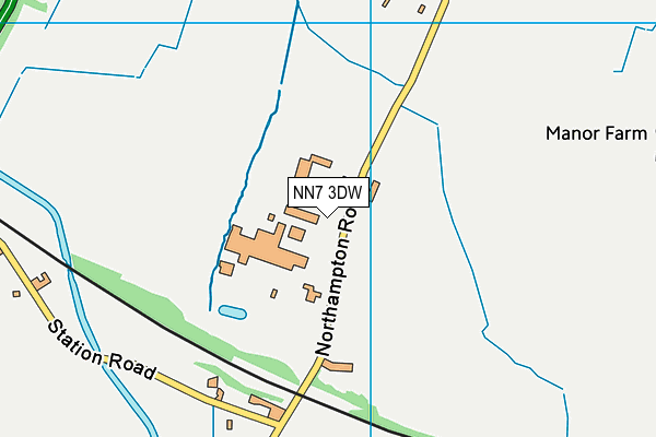 NN7 3DW map - OS VectorMap District (Ordnance Survey) NN7 3DW map - OS VectorMap District (Ordnance Survey)