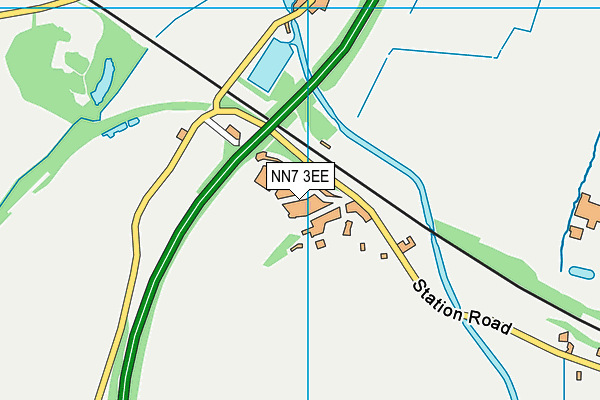 NN7 3EE map - OS VectorMap District (Ordnance Survey) NN7 3EE map - OS VectorMap District (Ordnance Survey)