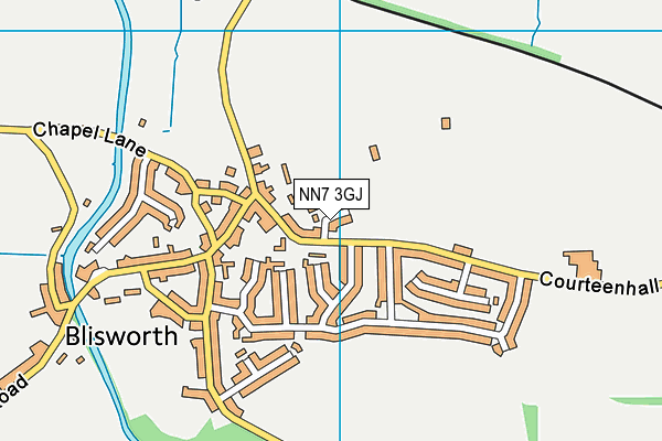 NN7 3GJ map - OS VectorMap District (Ordnance Survey) NN7 3GJ map - OS VectorMap District (Ordnance Survey)