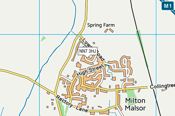 NN7 3HJ map - OS VectorMap District (Ordnance Survey) NN7 3HJ map - OS VectorMap District (Ordnance Survey)