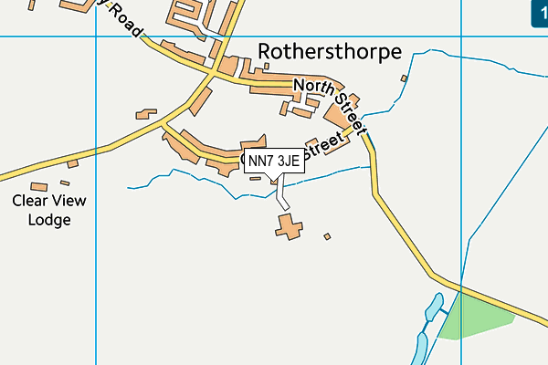 NN7 3JE map - OS VectorMap District (Ordnance Survey) NN7 3JE map - OS VectorMap District (Ordnance Survey)