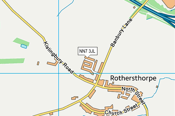 NN7 3JL map - OS VectorMap District (Ordnance Survey)