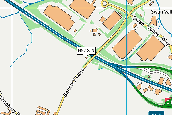 NN7 3JN map - OS VectorMap District (Ordnance Survey) NN7 3JN map - OS VectorMap District (Ordnance Survey)