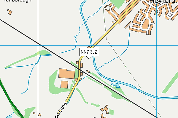 NN7 3JZ map - OS VectorMap District (Ordnance Survey) NN7 3JZ map - OS VectorMap District (Ordnance Survey)