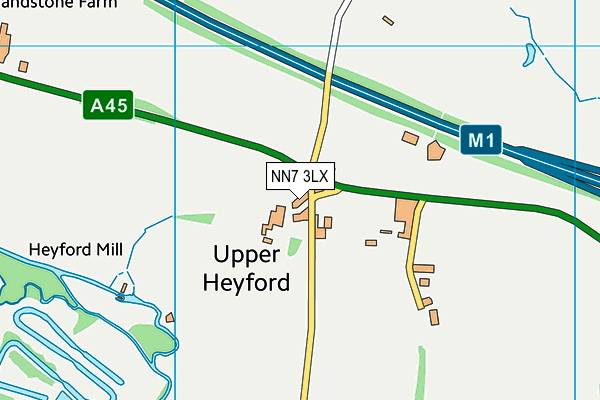 NN7 3LX map - OS VectorMap District (Ordnance Survey)