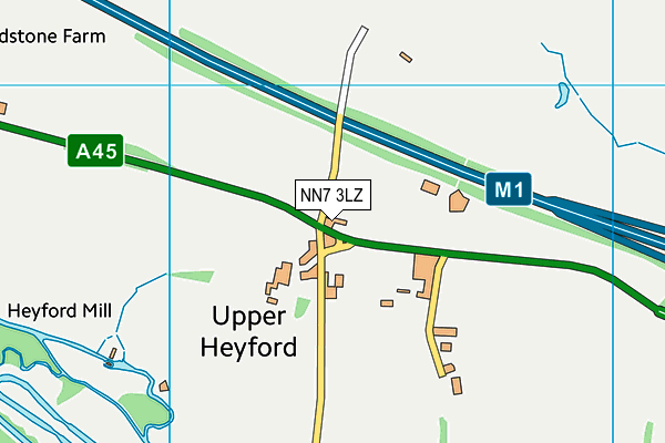 NN7 3LZ map - OS VectorMap District (Ordnance Survey)