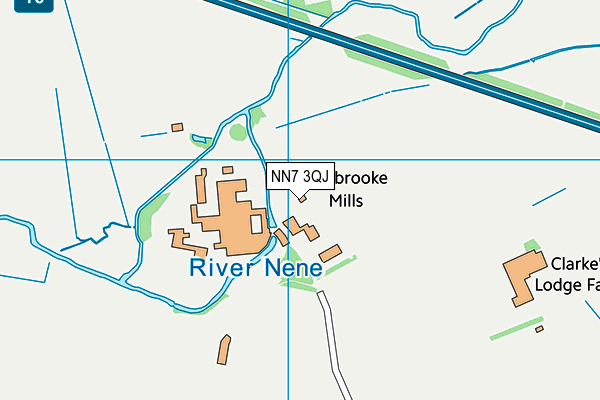 NN7 3QJ map - OS VectorMap District (Ordnance Survey) NN7 3QJ map - OS VectorMap District (Ordnance Survey)