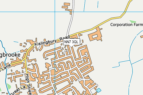 NN7 3QL map - OS VectorMap District (Ordnance Survey) NN7 3QL map - OS VectorMap District (Ordnance Survey)