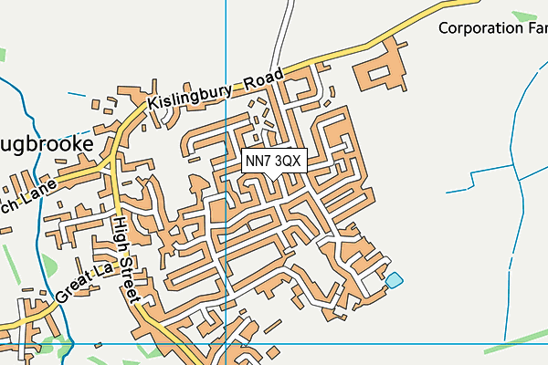 NN7 3QX map - OS VectorMap District (Ordnance Survey) NN7 3QX map - OS VectorMap District (Ordnance Survey)