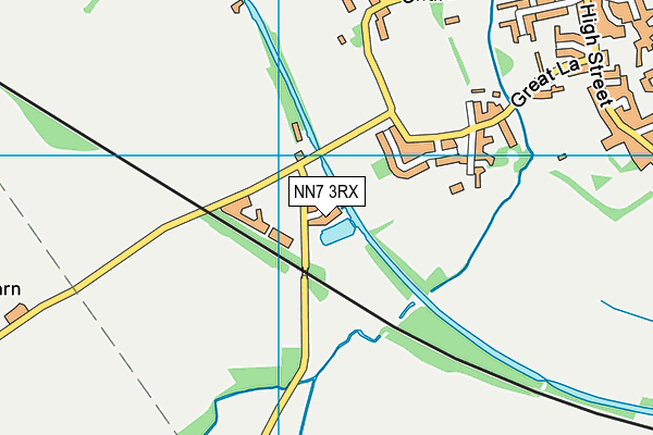 NN7 3RX map - OS VectorMap District (Ordnance Survey) NN7 3RX map - OS VectorMap District (Ordnance Survey)