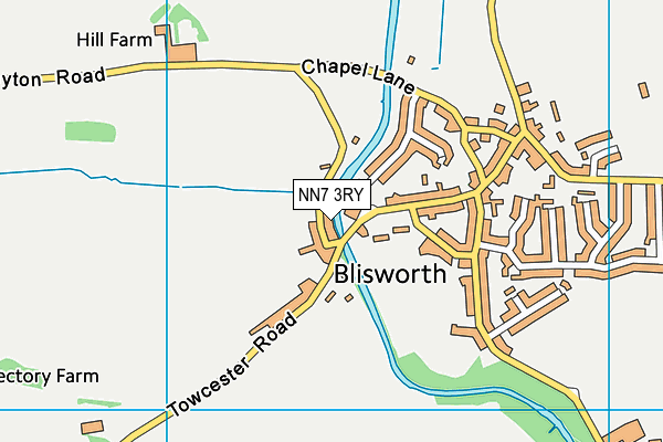 NN7 3RY map - OS VectorMap District (Ordnance Survey)