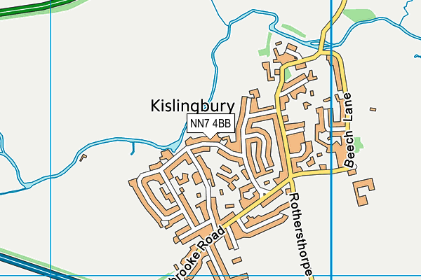 NN7 4BB map - OS VectorMap District (Ordnance Survey) NN7 4BB map - OS VectorMap District (Ordnance Survey)