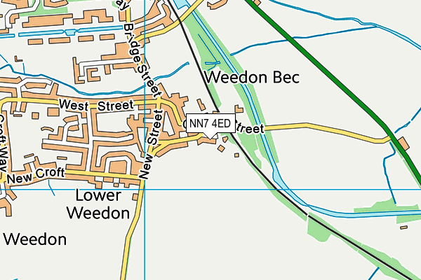NN7 4ED map - OS VectorMap District (Ordnance Survey) NN7 4ED map - OS VectorMap District (Ordnance Survey)